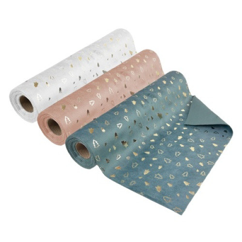 Samt-Tischlaeufer mit Druck Samt-Tischlaeufer mit Druck