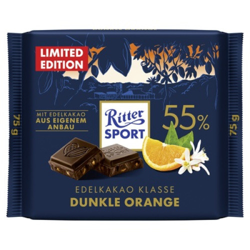 Ritter Sport Dunkle Orange 75g Ritter Sport Dunkle Orange 75g