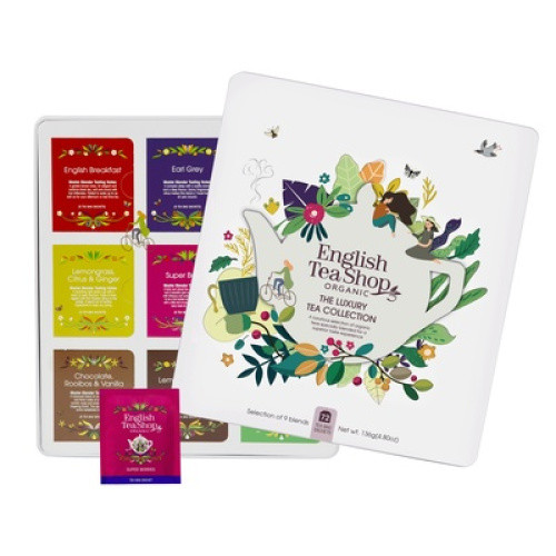 Tee-Geschenkbox aus Metall Bio Classic Selection 72er Tee-Geschenkbox aus Metall Bio Classic Selection 72er