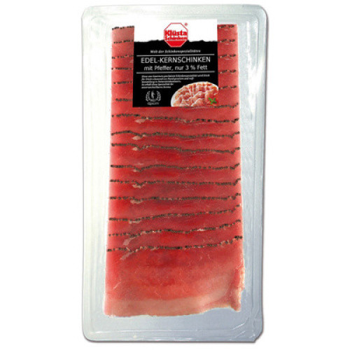 Edelkernschinken mit Pfeffer frisch 100g Edelkernschinken mit Pfeffer frisch 100g