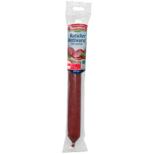 Hareico Kutschermettwurst frisch 250g Hareico Kutschermettwurst frisch 250g