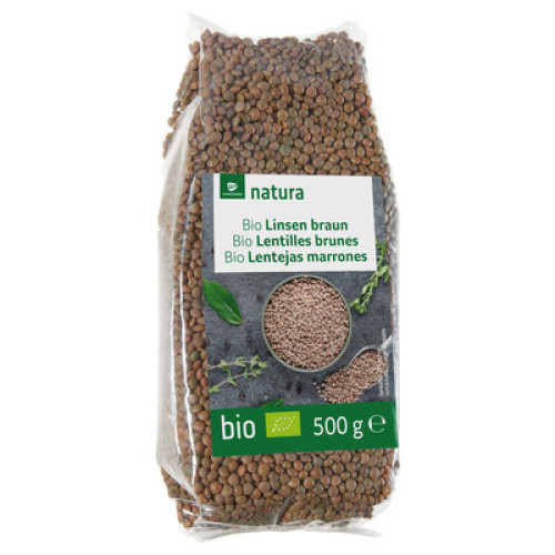 Bio braune Linsen getrocknet 500g Bio braune Linsen getrocknet 500g