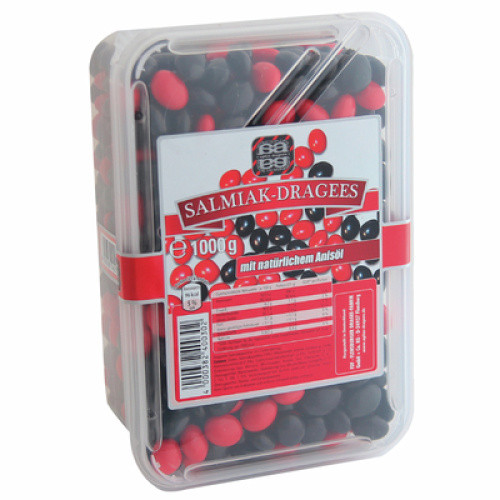 Salmiak Dragees mit Zuckerüberzug und Anisgeschmack 1kg Salmiak Dragees mit Zuckerüberzug und Anisgeschmack 1kg