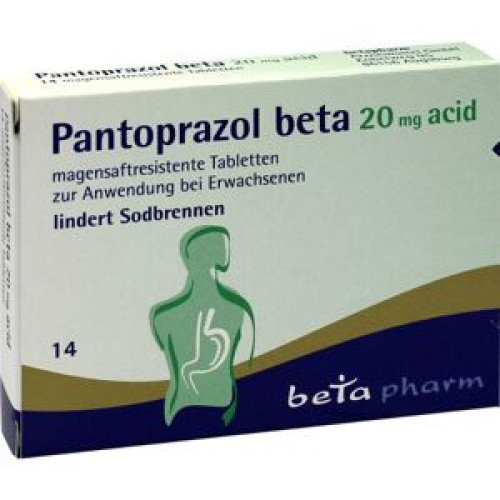 Pantoprazol beta 20mg acid magensaftresist. Tabl. Pantoprazol beta 20mg acid magensaftresist. Tabl.