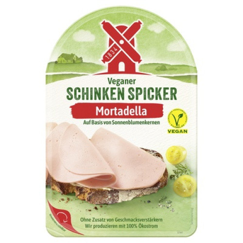 Rügenwalder veganer Schinkenspicker Mortadella frisch 80g Rügenwalder veganer Schinkenspicker Mortadella frisch 80g