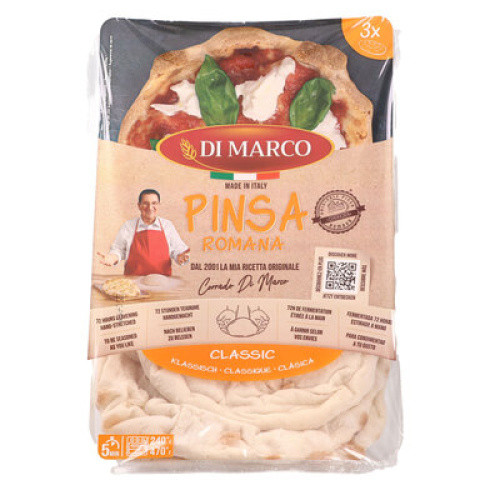 Pinsa Base alla Romana Classica N.3 vorgebacken 3x230g Pinsa Base alla Romana Classica N.3 vorgebacken 3x230g