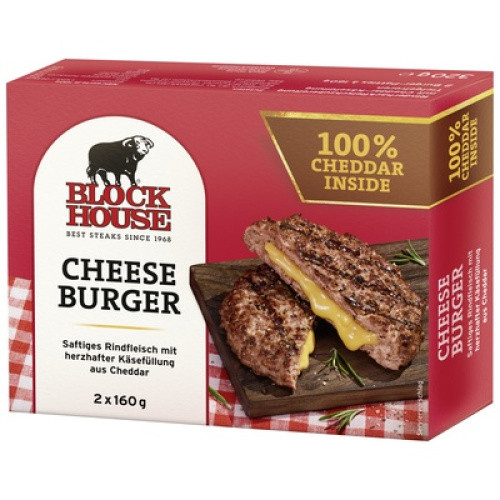 Block House Cheese Burger TK 2x160g Block House Cheese Burger TK 2x160g