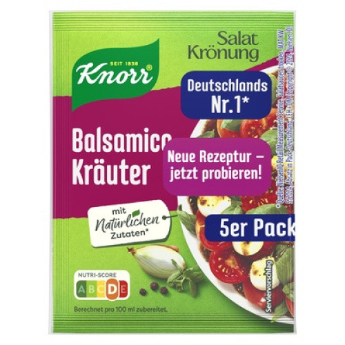 Knorr Salatkrönung mit Balsamico und Kräuter 5St Knorr Salatkrönung mit Balsamico und Kräuter 5St