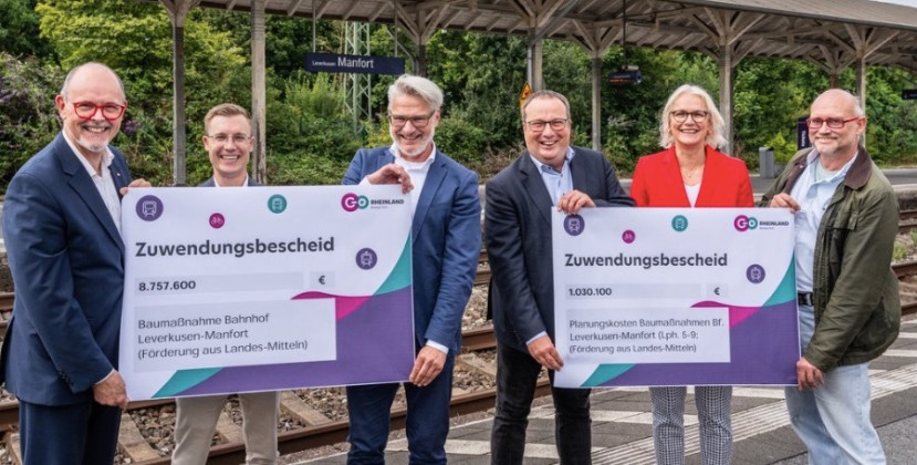 Finanzierungszusage von NRW-Verkehrsminister Oliver Krischer 