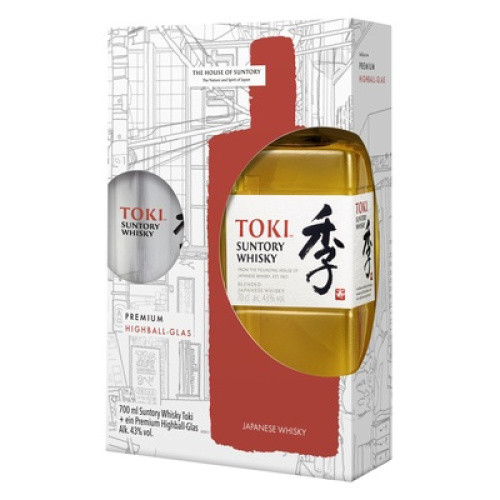 Toki Japanese Whisky 43% Geschenkpackung mit Highball Glas 0,7l Toki Japanese Whisky 43% Geschenkpackung mit Highball Glas 0,7l