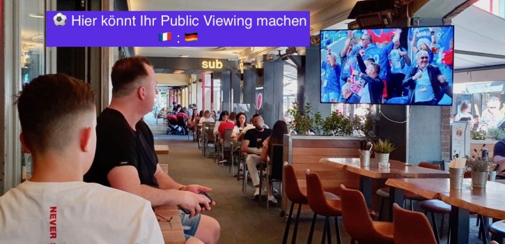 Hier könnt Ihr in Hilden Public Viewing machen Hier könnt Ihr in Hilden Public Viewing machen