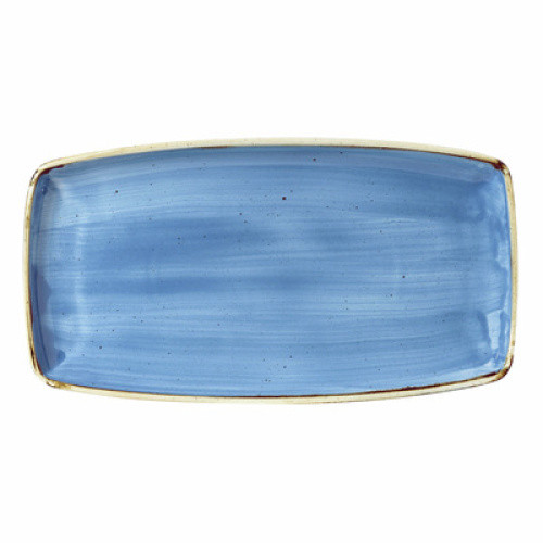Platte eckig 35x19cm Stonecast blue 1St Platte eckig 35x19cm Stonecast blue 1St