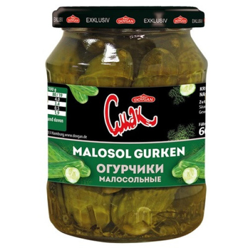 Dovgan Malosol Gurken 720ml Dovgan Malosol Gurken 720ml