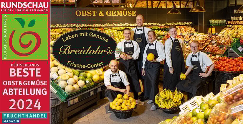 Ausgezeichnet für beeindruckende Vielfalt der Obst- und Gemüseabteilung
