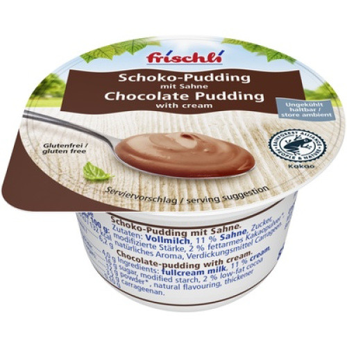 Schoko-Pudding mit Sahne frisch 85g Schoko-Pudding mit Sahne frisch 85g
