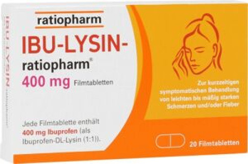 IBU-LYSIN-ratiopharm 400 mg Filmtabletten IBU-LYSIN-ratiopharm 400 mg Filmtabletten