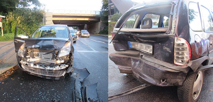 Plötzlich abgebremst: Eine leicht verletzte Fahrerin