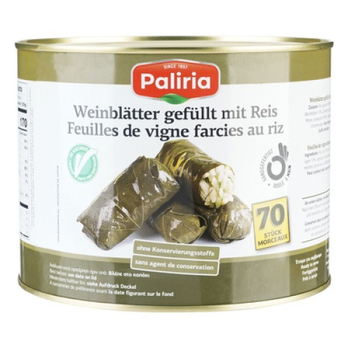 Weinblätter gefüllt mit Reis ´Palirria´ 2100g Weinblätter gefüllt mit Reis ´Palirria´ 2100g