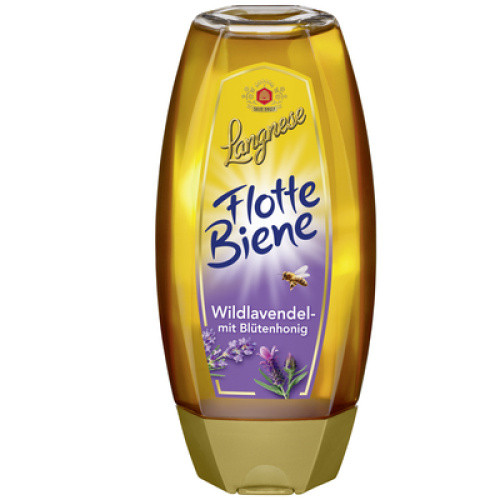 Langnese Flotte Biene Wildlavendelmit Blütenhong, flüssig 500g Langnese Flotte Biene Wildlavendelmit Blütenhong, flüssig 500g