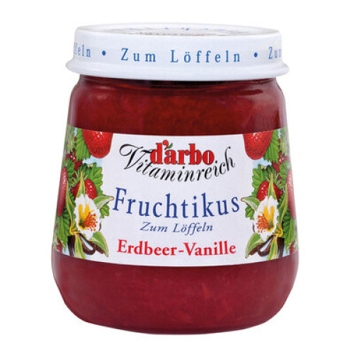 Darbo Vitaminreich Fruchtikus Erdbeere-Vanille 125g Darbo Vitaminreich Fruchtikus Erdbeere-Vanille 125g