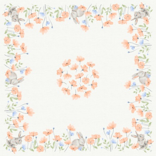 Dunicel Mitteldecke Bunny Bloom 84x84cm 20St Dunicel Mitteldecke Bunny Bloom 84x84cm 20St