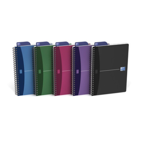 Spiralbuch Oxford Office PP A5 kariert 5mm 90 Blatt 5St Spiralbuch Oxford Office PP A5 kariert 5mm 90 Blatt 5St