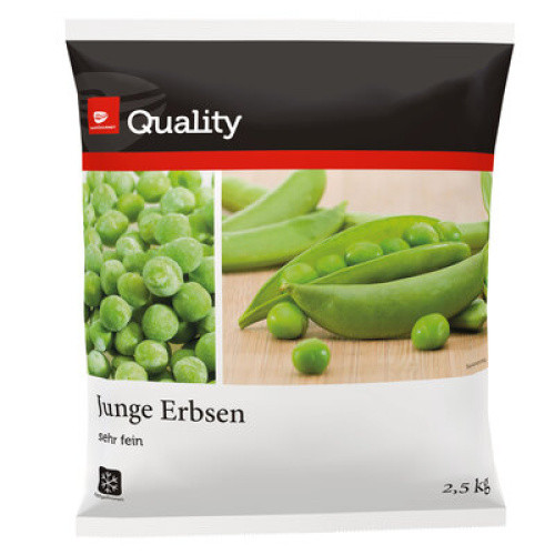 Junge Erbsen sehr fein TK 2,5 kg Junge Erbsen sehr fein TK 2,5 kg