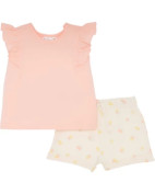 T-Shirt + Musselin-Shorts, Ergee, 2-tlg. Set, rosa T-Shirt + Musselin-Shorts, Ergee, 2-tlg. Set, rosa