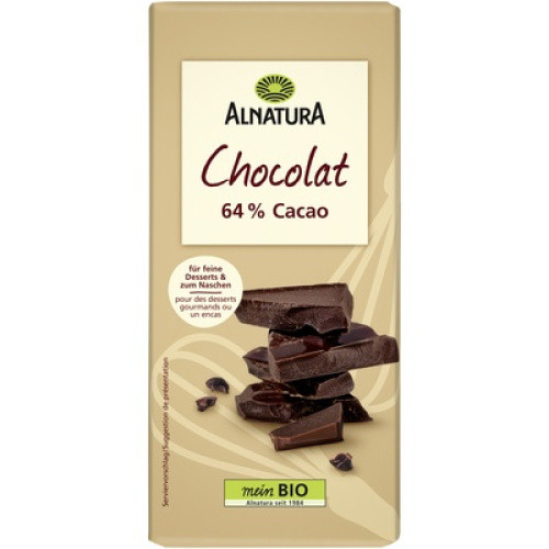 Bio Schokolade Chocolat 64% Cacao 150g Bio Schokolade Chocolat 64% Cacao 150g