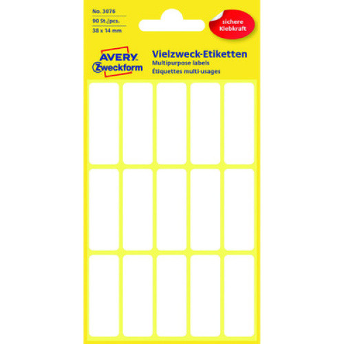 Vielzweck-Etiketten KP 38x14mm 90St Vielzweck-Etiketten KP 38x14mm 90St