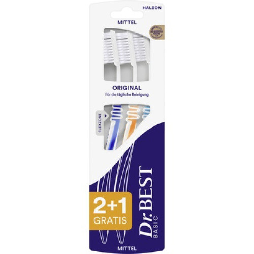Dr. Best Original Zahnbürste 2+1ST Gratis Dr. Best Original Zahnbürste 2+1ST Gratis