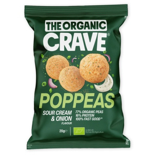 Bio Protein PopPeas Sour Cream Onion 23g Bio Protein PopPeas Sour Cream Onion 23g