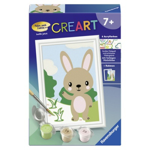 Ravensburger Malen nach Zahlen ´Süßer Hase´ bietet kreativen Malspaß für Kinder ab 7 Jahren. Farbige Ravensburger Malen nach Zahlen ´Süßer Hase´ bietet kreativen Malspaß für Kinder ab 7 Jahren. Farbige