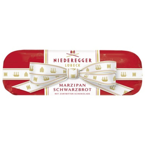 Marzipan Schwarzbrot mit Schleife 125g Marzipan Schwarzbrot mit Schleife 125g