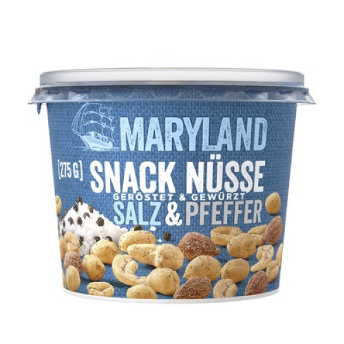 Snack Nüsse Salz und Pfeffer 275 g Snack Nüsse Salz und Pfeffer 275 g