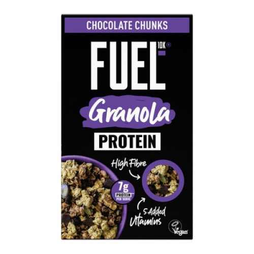 FUEL10K Protein Chocolate Chunks Granola vegan 400g FUEL10K Protein Chocolate Chunks Granola vegan 400g