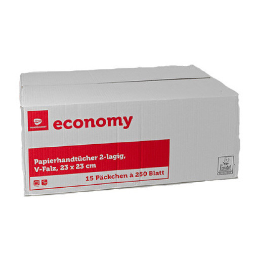 Handtuchpapier weiß 23x23cm 2l. 15x250Bl Handtuchpapier weiß 23x23cm 2l. 15x250Bl