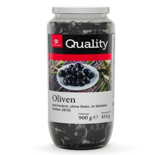 Schwarze Oliven 935ml Schwarze Oliven 935ml