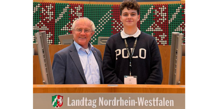 16-jährige Schüler Leo Voigt beim Jugend-Landtag dabei