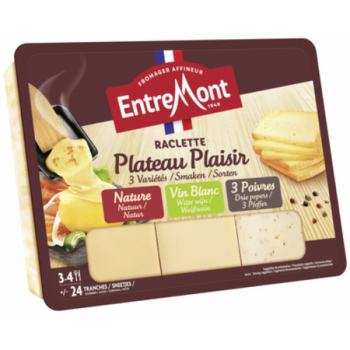 Französischer Raclette Scheiben Mix 48% frisch 600g Französischer Raclette Scheiben Mix 48% frisch 600g