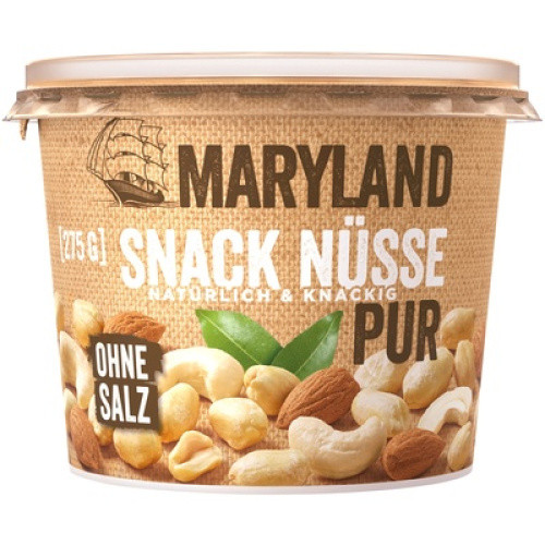 Snack Nüsse Pur ungesalzen 275g Snack Nüsse Pur ungesalzen 275g