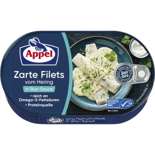 MSC Heringsfilet mit Skyr-Sauce 190g MSC Heringsfilet mit Skyr-Sauce 190g