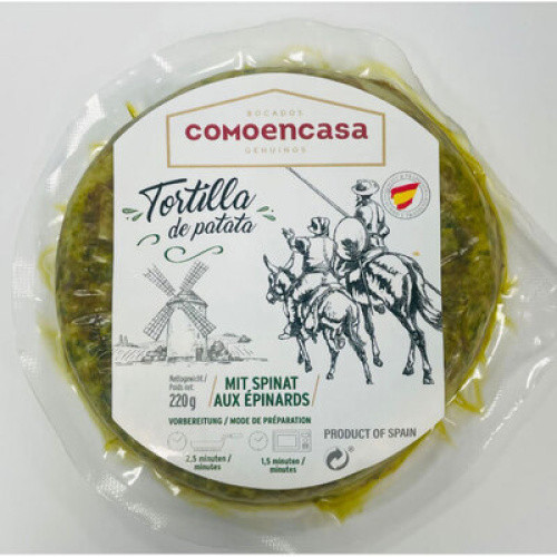Spanische Spinattortilla frisch 220g Spanische Spinattortilla frisch 220g