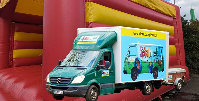 Der mobile Kinderspielplatz ist bald wieder unterwegs Der mobile Kinderspielplatz ist bald wieder unterwegs