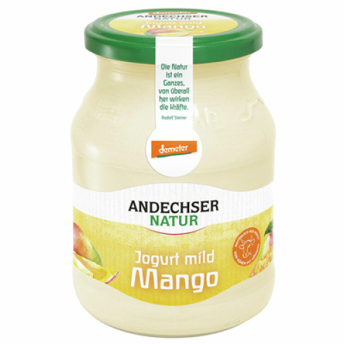 Bio Jogurt mild Mango 3,7% frisch 500g Bio Jogurt mild Mango 3,7% frisch 500g