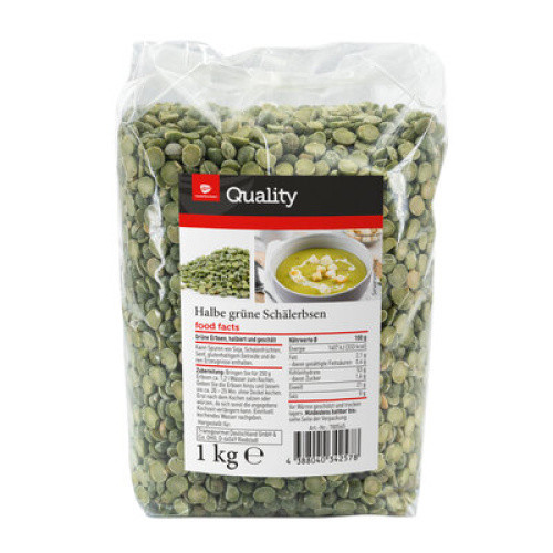 Grüne Schälerbsen 1/2 1kg Grüne Schälerbsen 1/2 1kg
