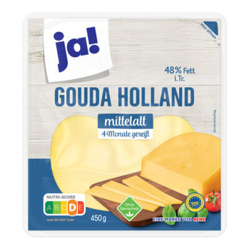 Gouda mittelalt 51% frisch 450g Gouda mittelalt 51% frisch 450g