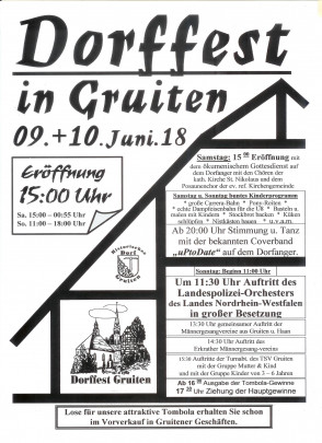 Das Dorffest-Plakat