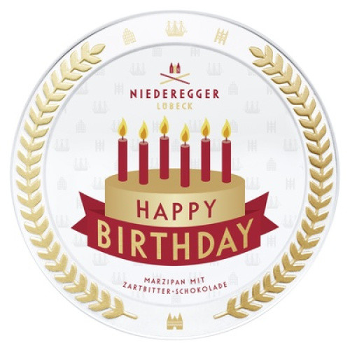 Niederegger Marzipan Taler Happy Birthday 185g Niederegger Marzipan Taler Happy Birthday 185g
