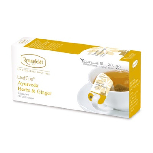 Leaf Cup Ayurveda Herbs & Ginger 15x2,8g Leaf Cup Ayurveda Herbs & Ginger 15x2,8g